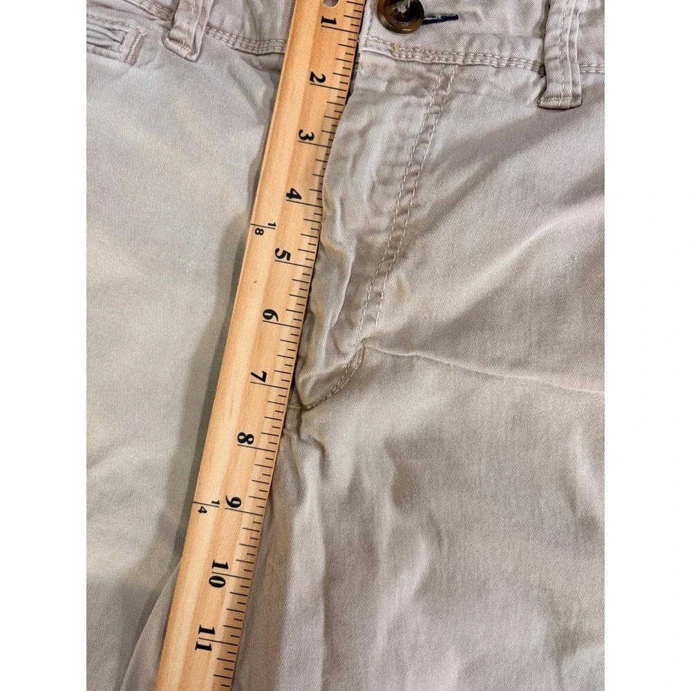 American Eagle Outfitters Active Flex Slim Fit Khaki Chino Shorts Mens 34 Tan - Picture 9 of 11